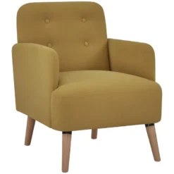 Fauteuil Lounge BURGOS Moutarde Foncé