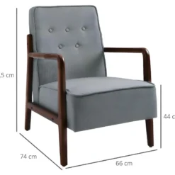 Fauteuil Lounge Design CATALOGNA Gris Et Bois -Promos Fauteora Magasin fauteuil 21988907