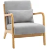 Fauteuil Lounge EVA Gris, En Bois Et Aspect Velours -Promos Fauteora Magasin fauteuil 21988913