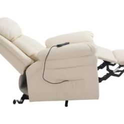 Fauteuil De Relaxation Releveur Boston Avec Repose-Pieds Crème -Promos Fauteora Magasin fauteuil 21989413