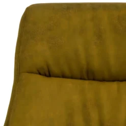 Heather Fauteuil Lounge Avec Tabouret, Couleur Curry, Noir. -Promos Fauteora Magasin fauteuil 22046295