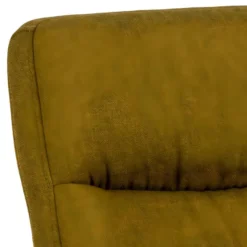 Heather Fauteuil Lounge Avec Tabouret, Couleur Curry, Noir. -Promos Fauteora Magasin fauteuil 22046299