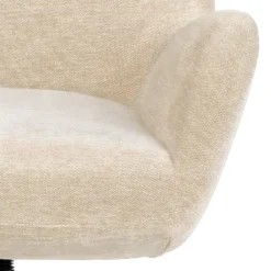 Talgarth Fauteuil Relax Avec Tabouret, Crème, Noir. -Promos Fauteora Magasin fauteuil 22046385