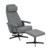 Trane Fauteuil Relax Avec Pied Pivotant Et Repose-pieds En Gris Foncé. 1 Trane Fauteuil Relax Avec Pied Pivotant Et Repose-pieds En Gris Foncé. -Promos Fauteora Magasin fauteuil 22046393