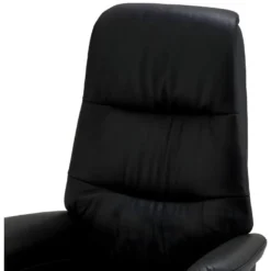 Fauteuil Relax Delta - Cuir Et Métal - Noir -Promos Fauteora Magasin fauteuil 22095813