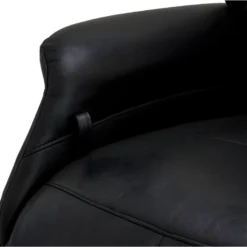 Fauteuil Relax Delta - Cuir Et Métal - Noir -Promos Fauteora Magasin fauteuil 22095815