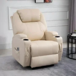 Fauteuil De Relaxation éléctrique Massant Inclinable CHARLOTTE Crème 18 Fauteuil De Relaxation éléctrique Massant Inclinable CHARLOTTE Crème -Promos Fauteora Magasin fauteuil 22126329