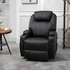 Fauteuil De Relaxation électrique Massant CHARLOTTE Noir -Promos Fauteora Magasin fauteuil 22126349