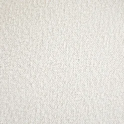 Fauteuil Arrondi En Tissu Bouclette Blanc RUOTO -Promos Fauteora Magasin fauteuil 22140907