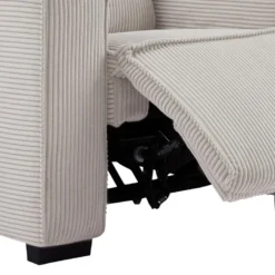 Fauteuil Relax électrique En Velours Cotelé Gris Clair AMELIO 19 Fauteuil Relax électrique En Velours Cotelé Gris Clair AMELIO -Promos Fauteora Magasin fauteuil 22151699