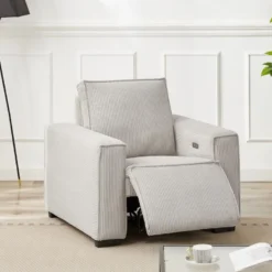 Fauteuil Relax électrique En Velours Cotelé Gris Clair AMELIO 16 Fauteuil Relax électrique En Velours Cotelé Gris Clair AMELIO -Promos Fauteora Magasin fauteuil 22151731