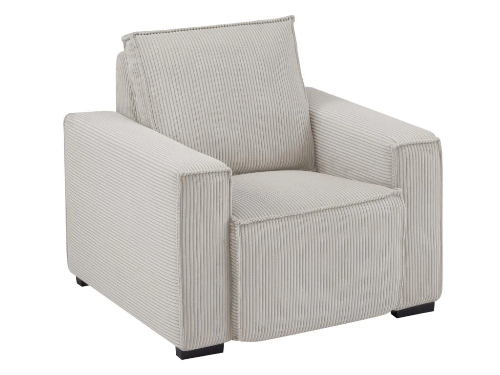 Fauteuil Relax électrique En Velours Cotelé Gris Clair AMELIO 4 Fauteuil Relax électrique En Velours Cotelé Gris Clair AMELIO – Image 2