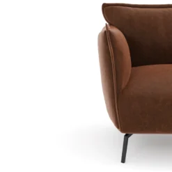 Fauteuil Tissu Effet Cuir Vintage Cognac 11 Fauteuil Tissu Effet Cuir Vintage Cognac -Promos Fauteora Magasin fauteuil 22263319