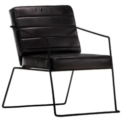 Fauteuil Noir Cuir Véritable