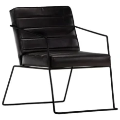 Fauteuil Noir Cuir Véritable -Promos Fauteora Magasin fauteuil 22562129