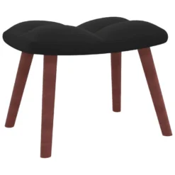 Chaise à Bascule Avec Repose-pied Noir Velours -Promos Fauteora Magasin fauteuil 22563349