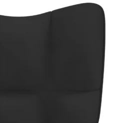 Chaise à Bascule Avec Repose-pied Noir Velours -Promos Fauteora Magasin fauteuil 22563353