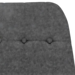 Chaise à Bascule Avec Repose-pied Gris Clair Tissu -Promos Fauteora Magasin fauteuil 22563505