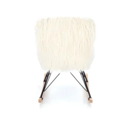 Fauteuil à Bascule En Tissu 72 X 94 X 100 Cm - Crème -Promos Fauteora Magasin fauteuil 22731935