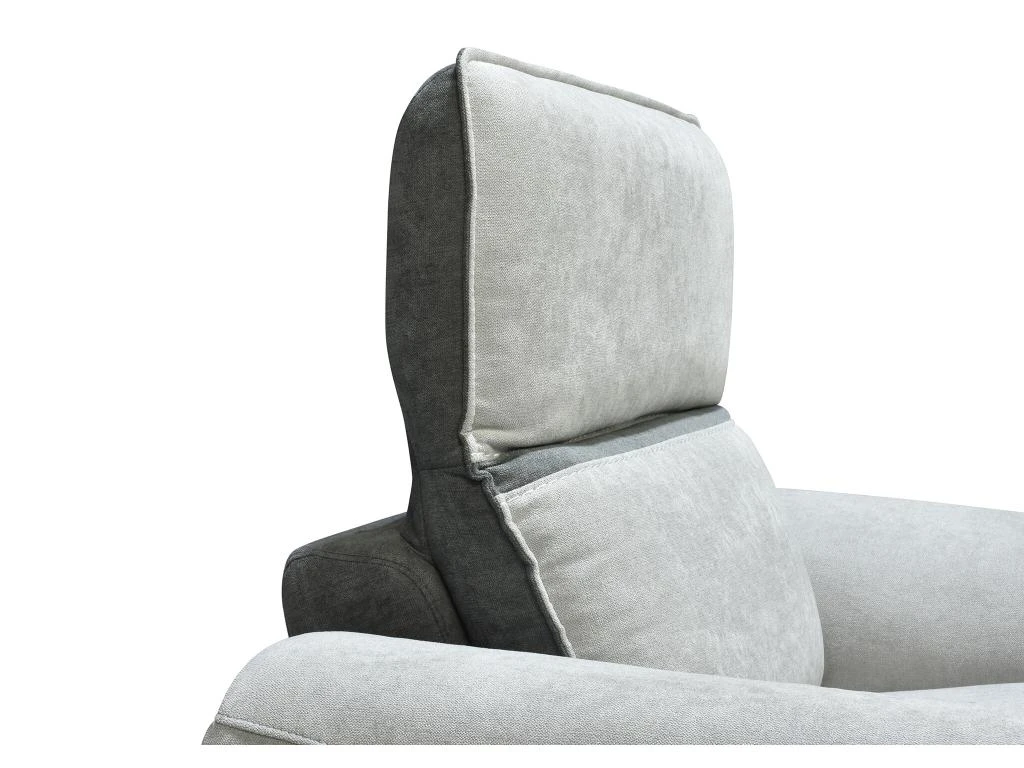 Fauteuil Relax électrique En Tissu Gris Clair ORIETTO 8 Fauteuil Relax électrique En Tissu Gris Clair ORIETTO – Image 6
