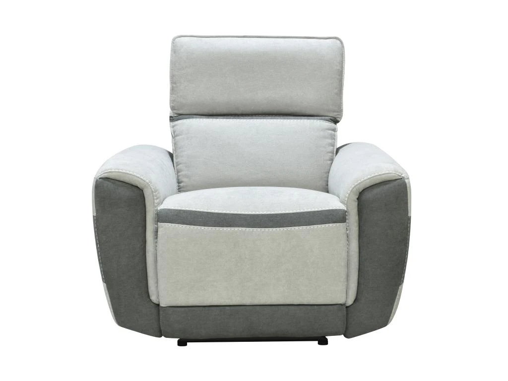 Fauteuil Relax électrique En Tissu Gris Clair ORIETTO 5 Fauteuil Relax électrique En Tissu Gris Clair ORIETTO – Image 3
