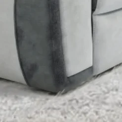 Fauteuil Relax En Microfibre Bicolore Anthracite Et Gris Clair PARUA -Promos Fauteora Magasin fauteuil 22871479