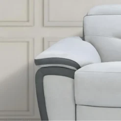 Fauteuil Relax En Microfibre Bicolore Anthracite Et Gris Clair PARUA -Promos Fauteora Magasin fauteuil 22871481