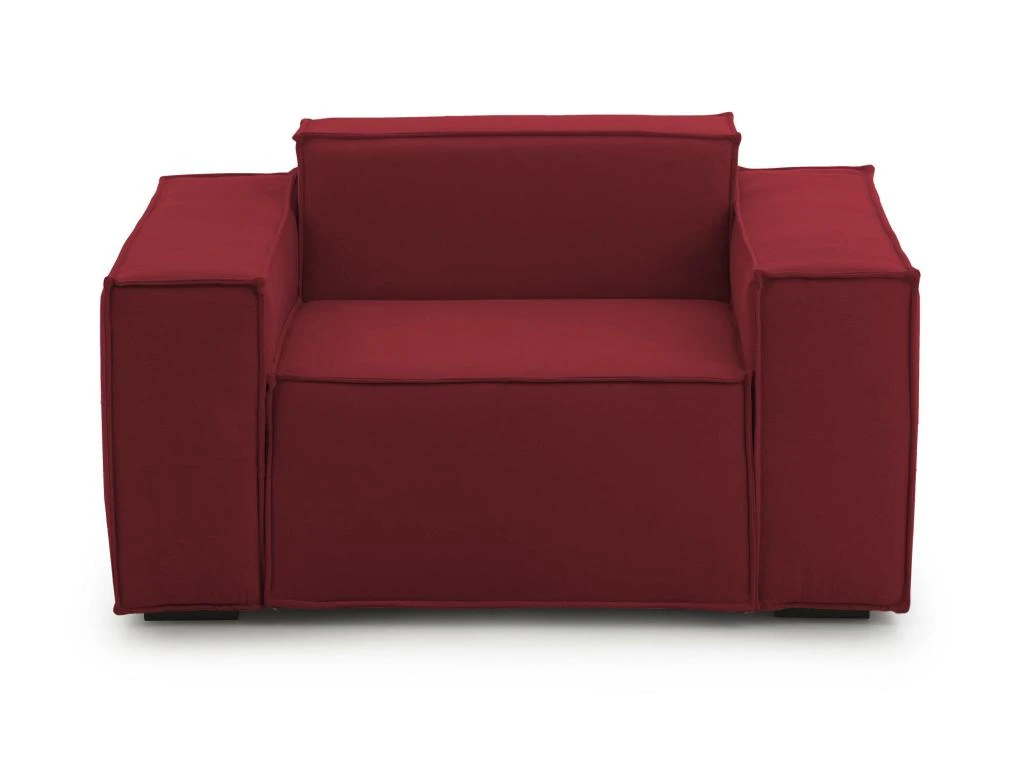 Chaise Longue Dciurri, Chaise Longue, 100% Made In Italy, Fauteuil Relax En Tissu Rembourré, Cm 140x95h70, Rouge 5 Chaise Longue Dciurri, Chaise Longue, 100% Made In Italy, Fauteuil Relax En Tissu Rembourré, Cm 140x95h70, Rouge – Image 3