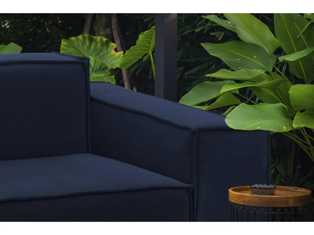 Chaise Longue Dciurri, Chaise Longue, 100% Made In Italy, Fauteuil Relax En Tissu Rembourré, Cm 140x95h70, Bleu 6 Chaise Longue Dciurri, Chaise Longue, 100% Made In Italy, Fauteuil Relax En Tissu Rembourré, Cm 140x95h70, Bleu – Image 4