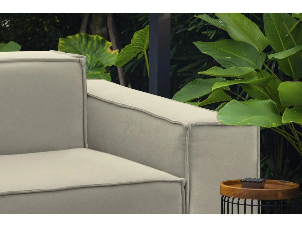 Chaise Longue Dciurri, Chaise Longue, 100% Made In Italy, Fauteuil Relax En Tissu Rembourré, Cm 140x95h70, Beige 6 Chaise Longue Dciurri, Chaise Longue, 100% Made In Italy, Fauteuil Relax En Tissu Rembourré, Cm 140x95h70, Beige – Image 4