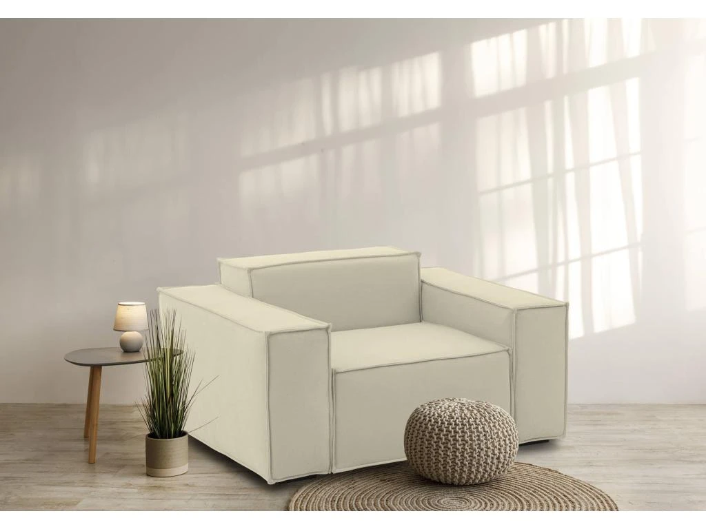 Chaise Longue Dbrogn, Chaise Longue, 100% Made In Italy, Fauteuil Relax En Tissu Rembourré, Cm 160x95h70, Beige 4 Chaise Longue Dbrogn, Chaise Longue, 100% Made In Italy, Fauteuil Relax En Tissu Rembourré, Cm 160x95h70, Beige – Image 2