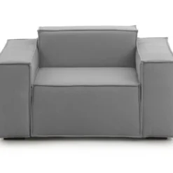 Chaise Longue Dbrogn, Chaise Longue, 100% Made In Italy, Fauteuil Relax En Tissu Rembourré, Cm 160x95h70, Gris -Promos Fauteora Magasin fauteuil 22936955