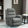 Fauteuil De Massage Fauteuil Releveur électrique Inclinaison Réglable Repose-Pied Ajustable Lin Gris Chiné -Promos Fauteora Magasin fauteuil 22962555
