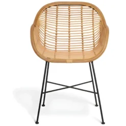 Fauteuil En Rotin Tressé MYSORE - Naturel -Promos Fauteora Magasin fauteuil 280031