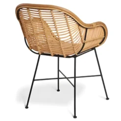 Fauteuil En Rotin Tressé MYSORE - Naturel -Promos Fauteora Magasin fauteuil 280035