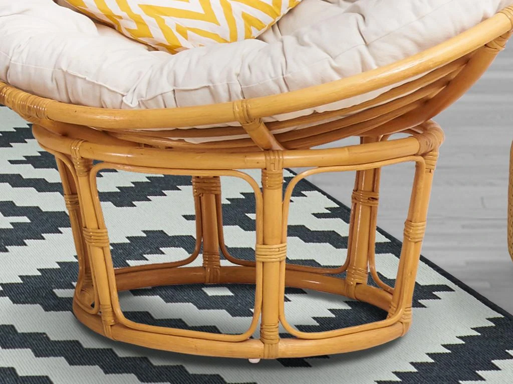 Fauteuil Rond En Rotin AKAROA - Coloris Miel 5 Fauteuil Rond En Rotin AKAROA - Coloris Miel – Image 3