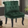 Fauteuil Crapaud MELOSIA - Velours Vert Sapin -Promos Fauteora Magasin fauteuil 319343