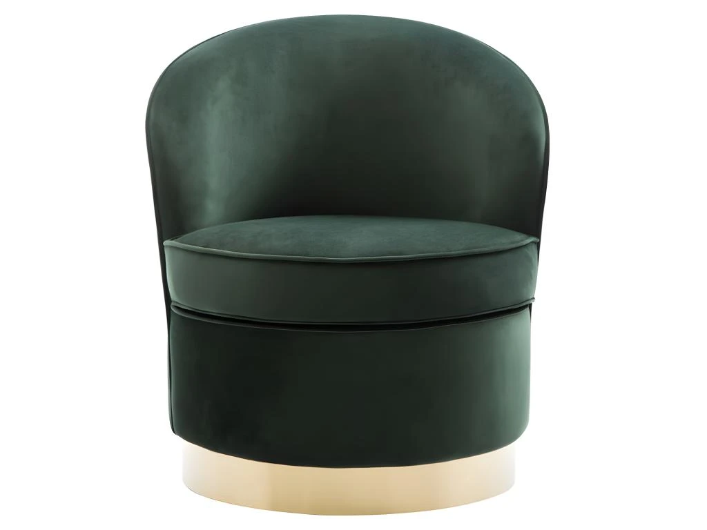 Fauteuil SANELA En Velours - Vert Sapin 6 Fauteuil SANELA En Velours - Vert Sapin – Image 4
