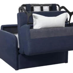 Fauteuil Convertible Express En Tissu NADOA - Couchage 70cm - Bleu -Promos Fauteora Magasin fauteuil 369747