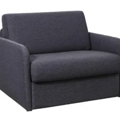 Fauteuil Convertible Express En Tissu NADOA - Couchage 70 Cm - Anthracite -Promos Fauteora Magasin fauteuil 369753