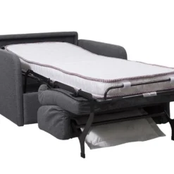 Fauteuil Convertible Express En Tissu NADOA - Couchage 70 Cm - Anthracite -Promos Fauteora Magasin fauteuil 369761