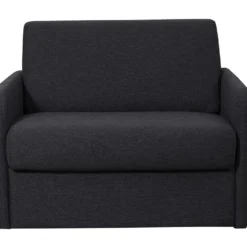 Fauteuil Convertible Express En Tissu NADOA - Couchage 100 Cm - Gris Foncé -Promos Fauteora Magasin fauteuil 369795