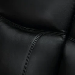 Fauteuil Relax électrique En Cuir KENNETH - Noir -Promos Fauteora Magasin fauteuil 392973