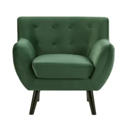Fauteuil En Velours Vert Sapin SERTI II -Promos Fauteora Magasin fauteuil 3956641