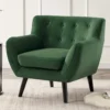 Fauteuil En Velours Vert Sapin SERTI II 1 Fauteuil En Velours Vert Sapin SERTI II -Promos Fauteora Magasin fauteuil 3956643