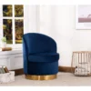 Fauteuil SANELA En Velours - Bleu Nuit -Promos Fauteora Magasin fauteuil 402119
