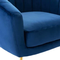 Fauteuil Cabriolet En Velours PABLITO - Bleu Roi -Promos Fauteora Magasin fauteuil 403773
