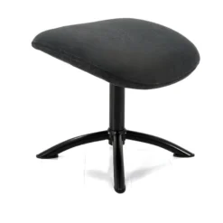 Fauteuil Inclinable En Lin Avec Repose-pieds ARBORI - Gris Anthracite -Promos Fauteora Magasin fauteuil 433651