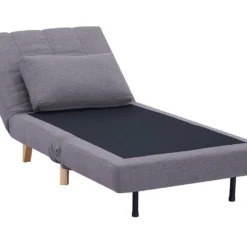 Fauteuil Convertible En Tissu Gris STREVI -Promos Fauteora Magasin fauteuil 487725