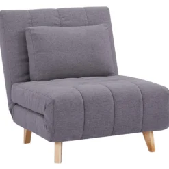 Fauteuil Convertible En Tissu Gris STREVI -Promos Fauteora Magasin fauteuil 487729